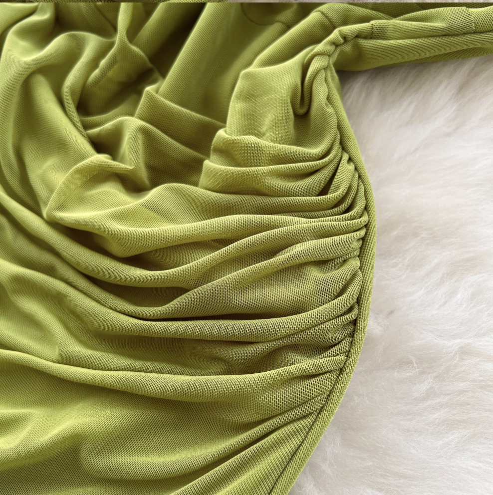 Niche Knotted Neckline Slip Dress