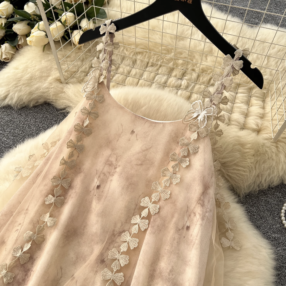 Fairy Petal Slip Chiffon Dress