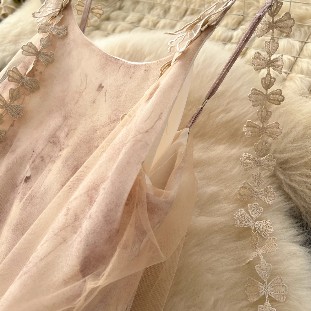 Fairy Petal Slip Chiffon Dress