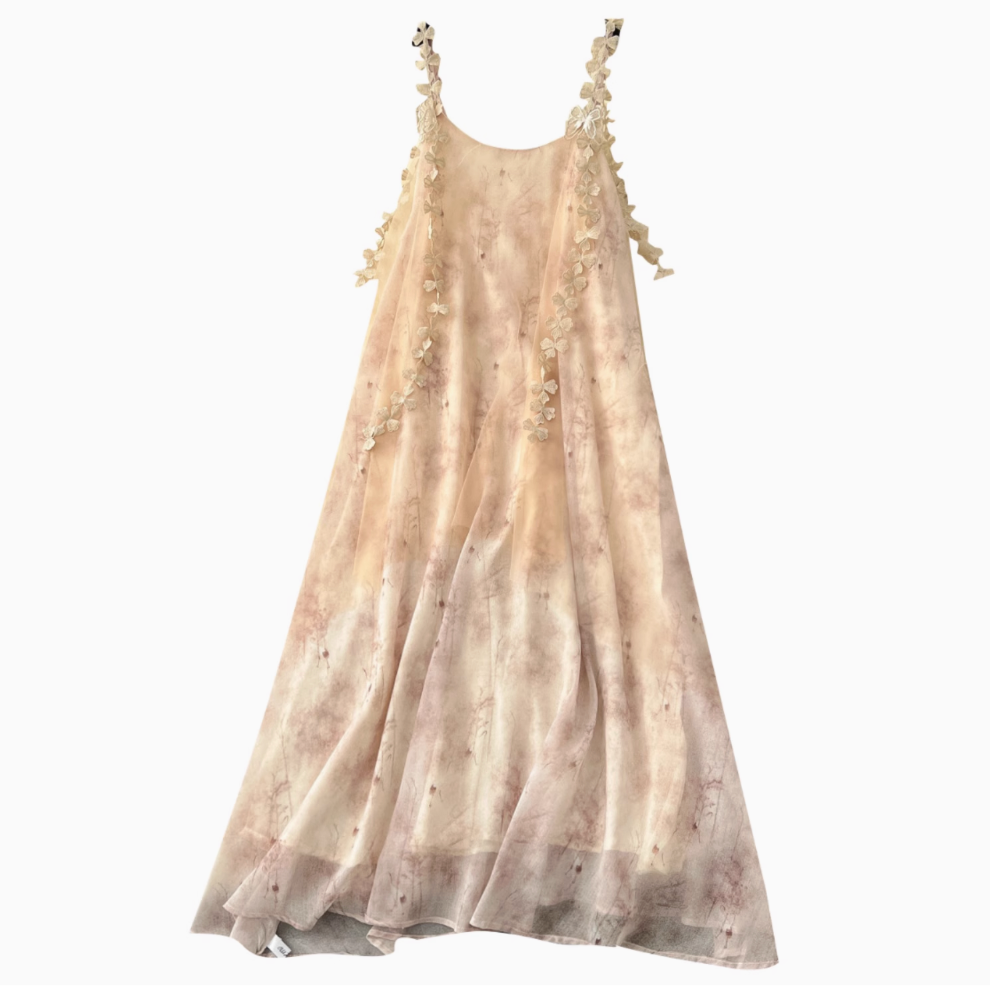 Fairy Petal Slip Chiffon Dress