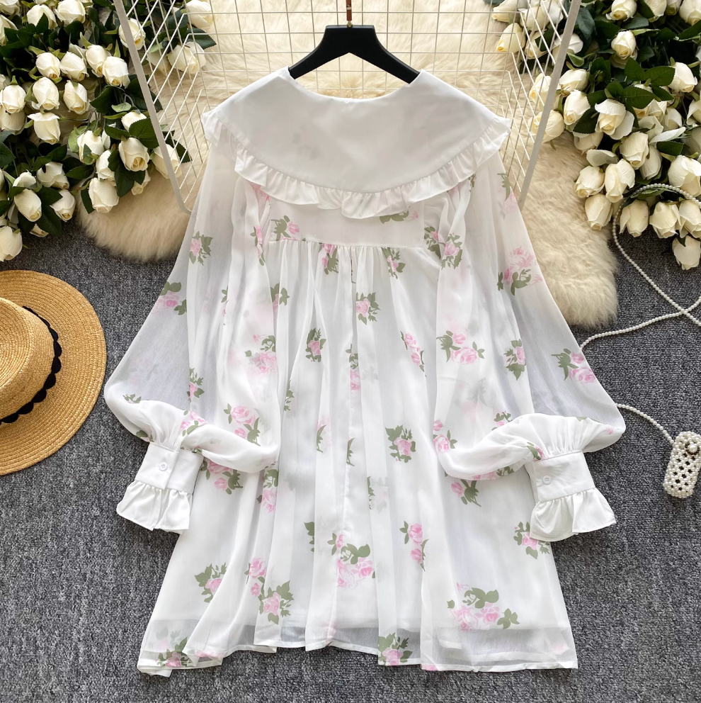 Sweetie Doll Collar Floral Dress