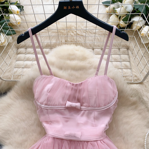 Fairy Puffy Mesh Slip Dress