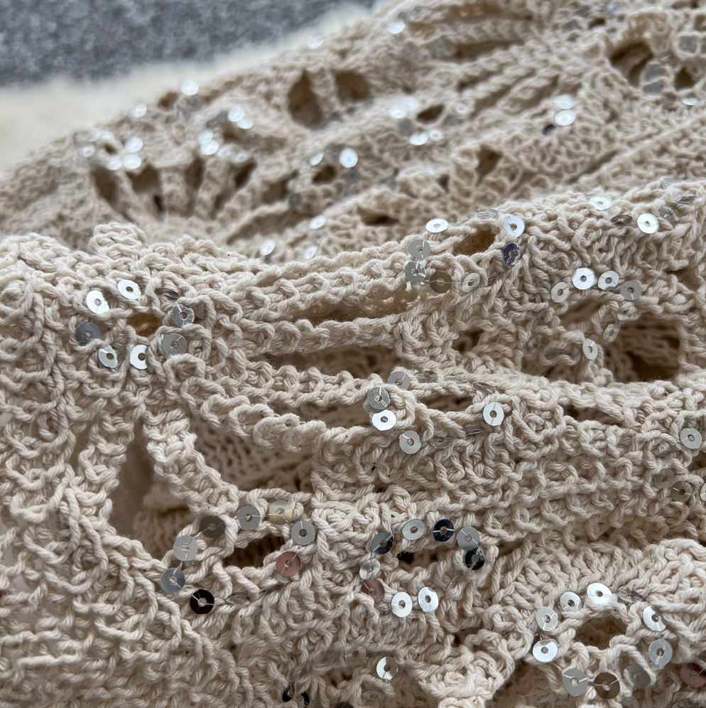 Korean Style Hollowed Crochet Dress
