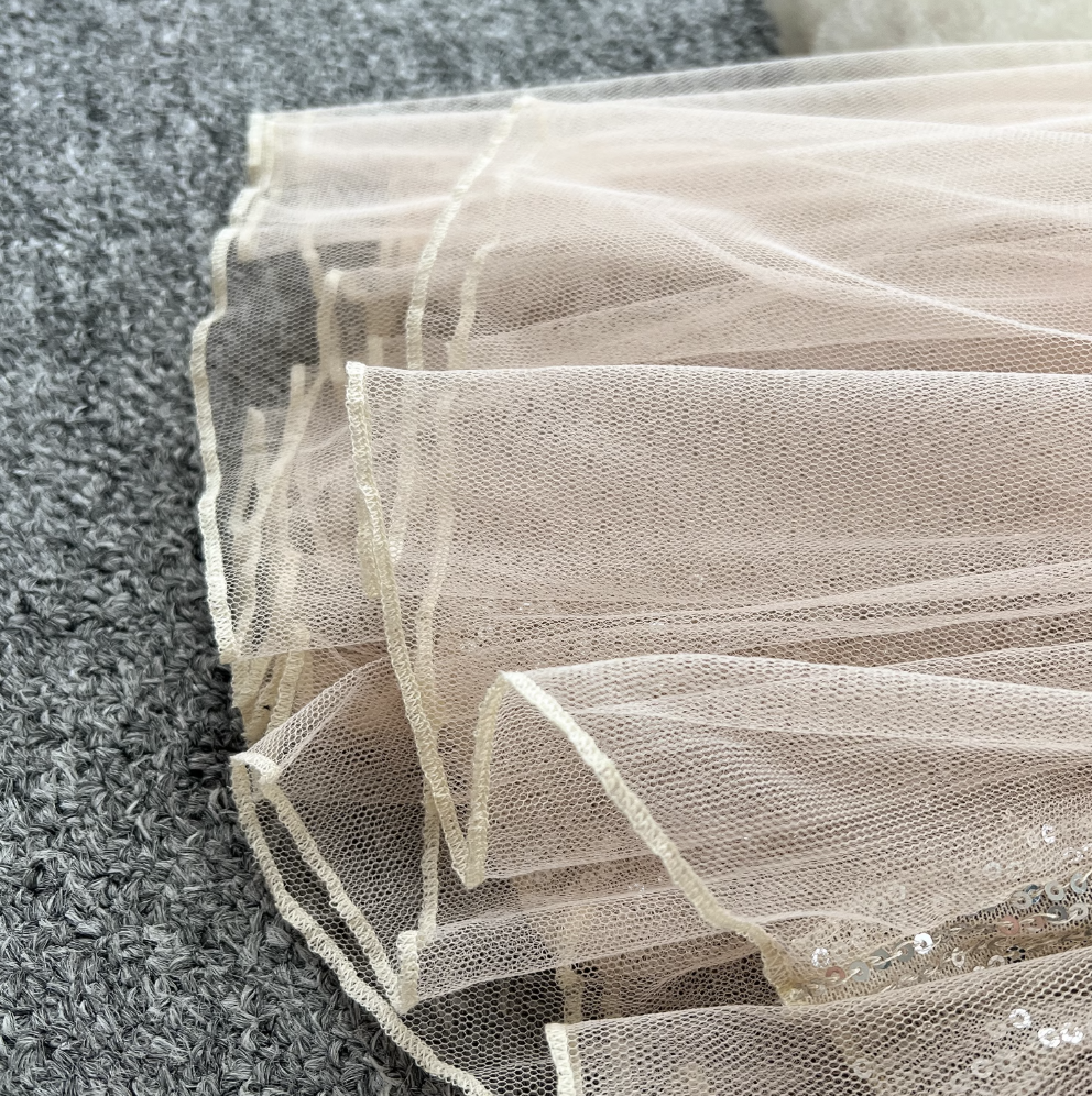 Shiny Sequin Patchwork Mesh Dress
