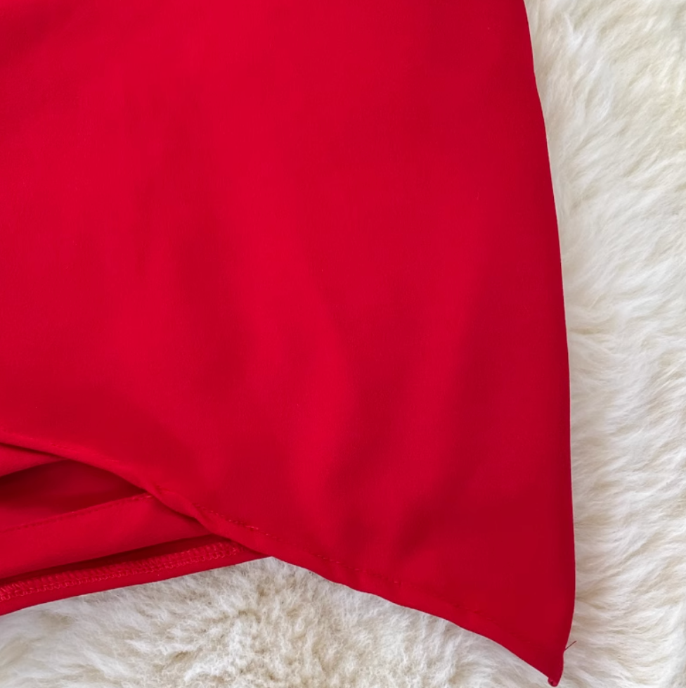 Asymmetric V-neck Backless Slip Dress