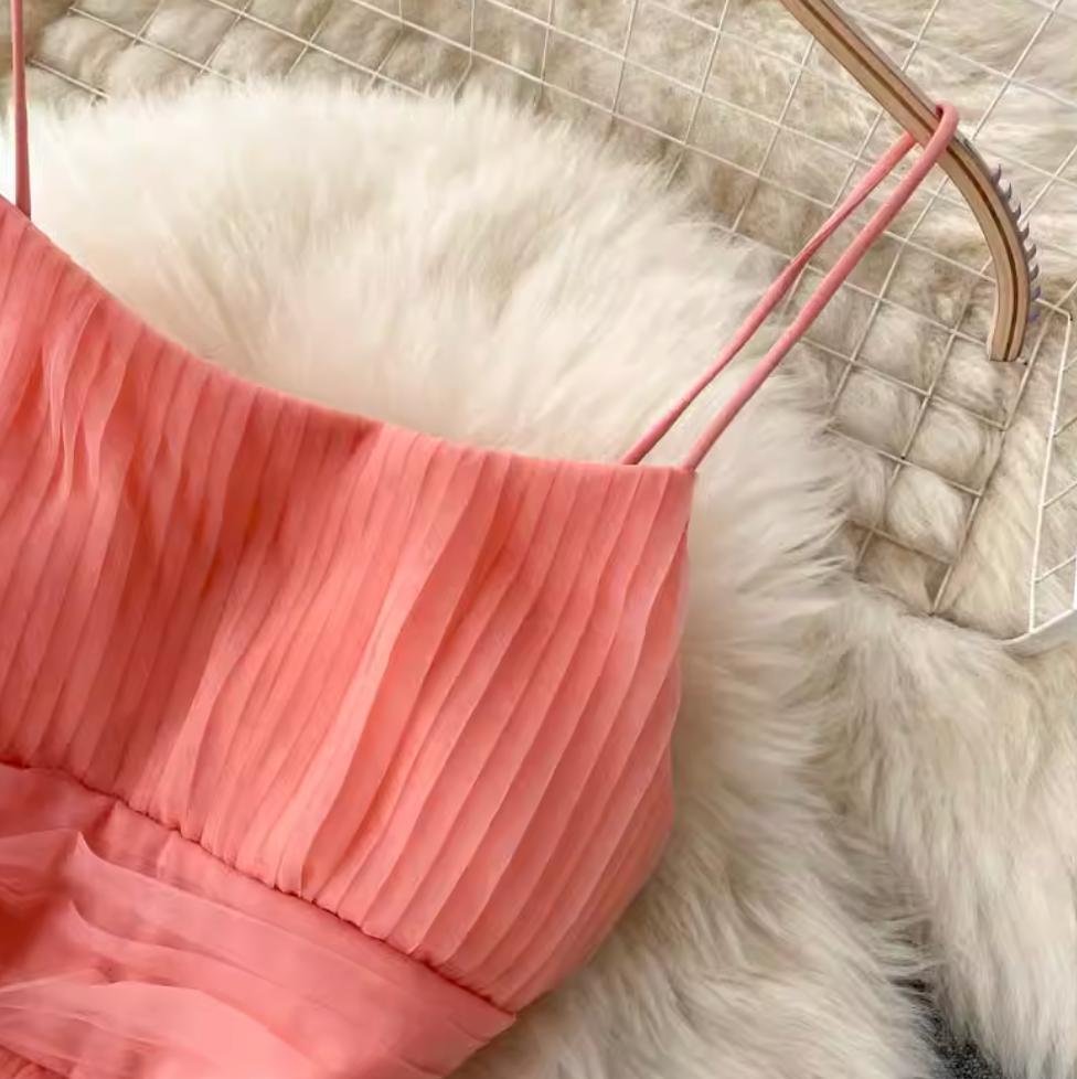 Fairy Puffy Mesh Slip Dress