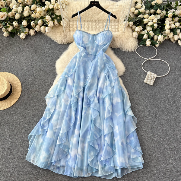 Fairy Rhinestone Studded Slip Dress