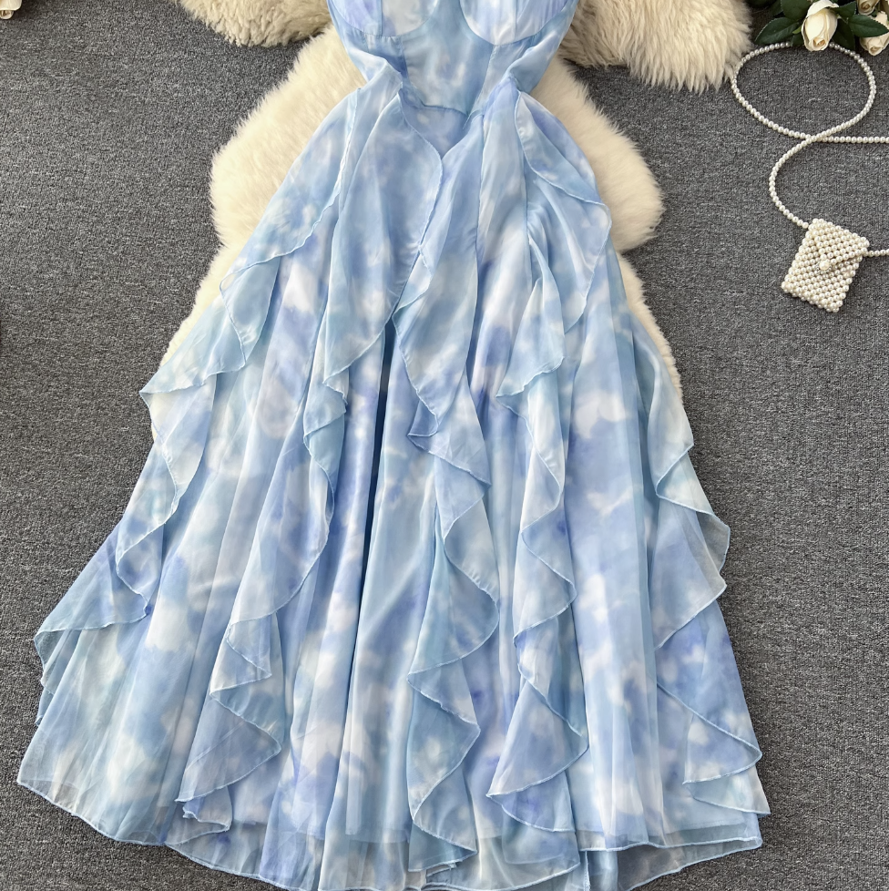 Fairy Rhinestone Studded Slip Dress
