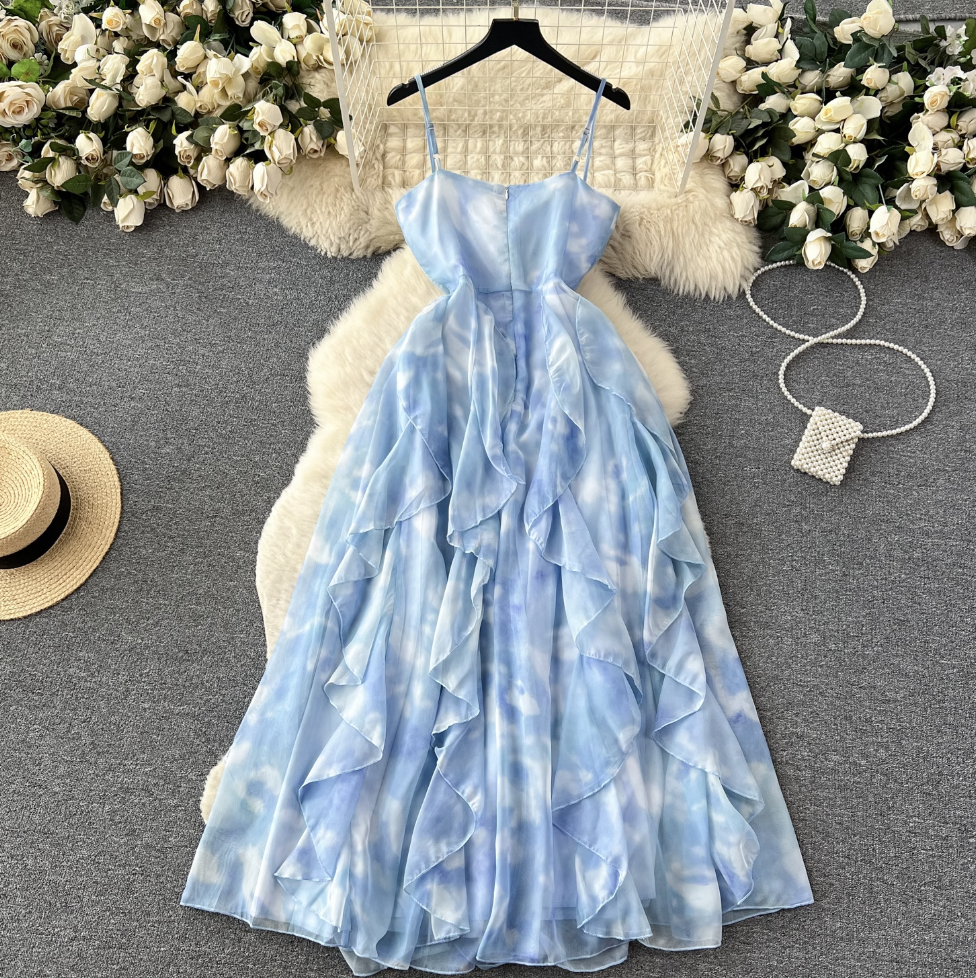 Fairy Rhinestone Studded Slip Dress
