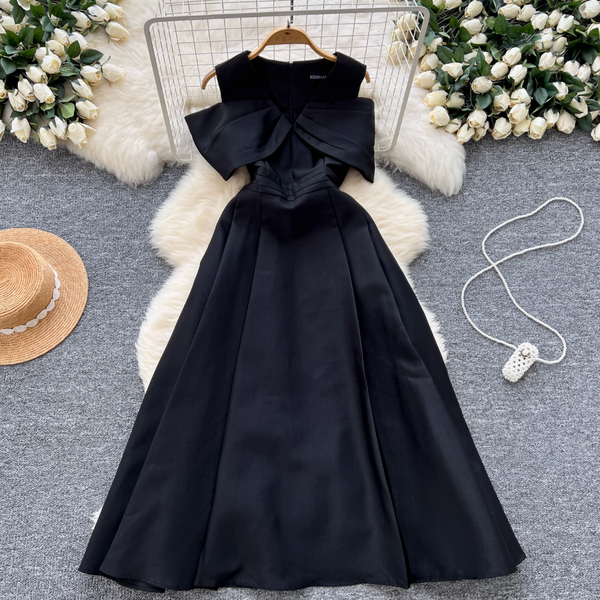 Elegant Hollowed Sleeve Party Dress