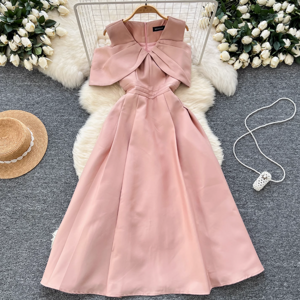 Elegant Hollowed Sleeve Party Dress