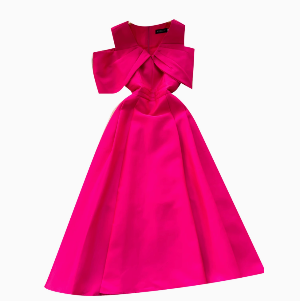 Elegant Hollowed Sleeve Party Dress