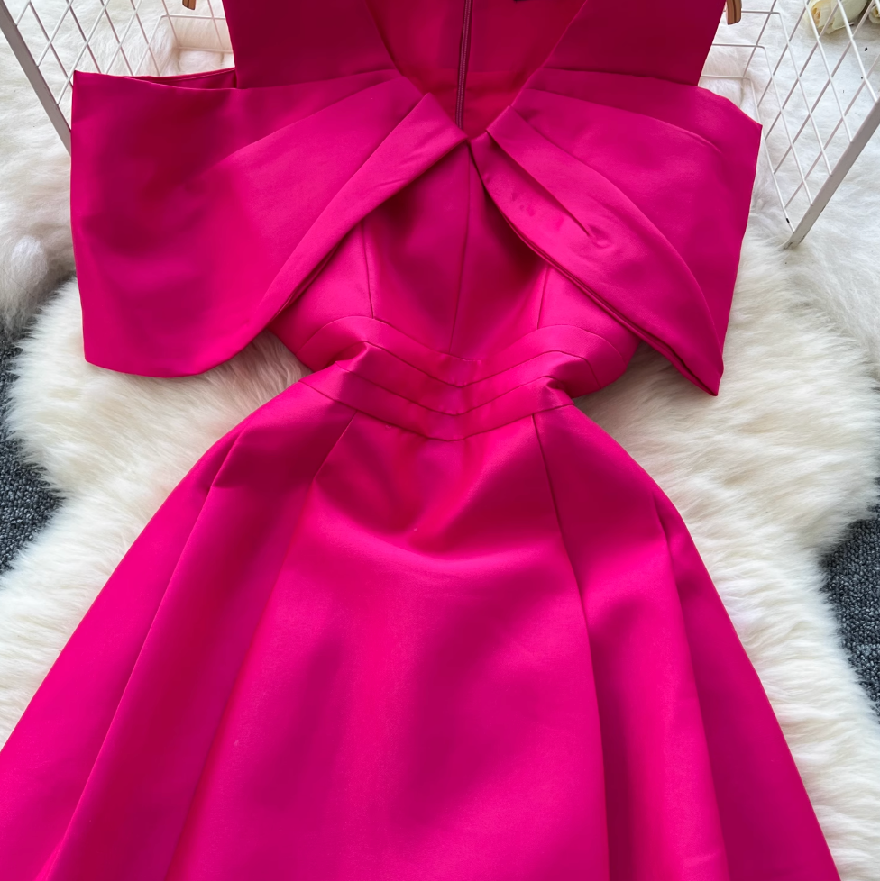 Elegant Hollowed Sleeve Party Dress