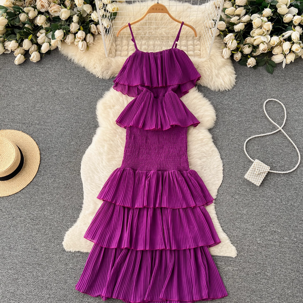Sweetie Ruffled Slip Cake Dress