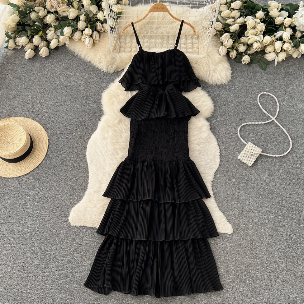 Sweetie Ruffled Slip Cake Dress