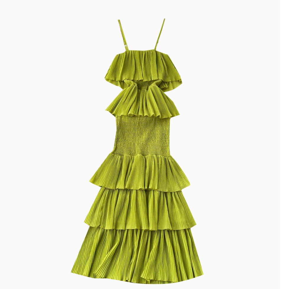 Sweetie Ruffled Slip Cake Dress