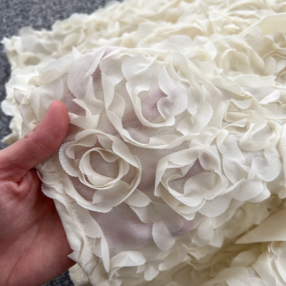 Courtly 3D Ruffled A-line Dress