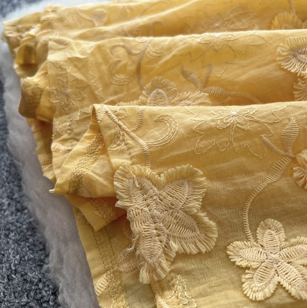 Floral Embroidery Loose Halter Dress