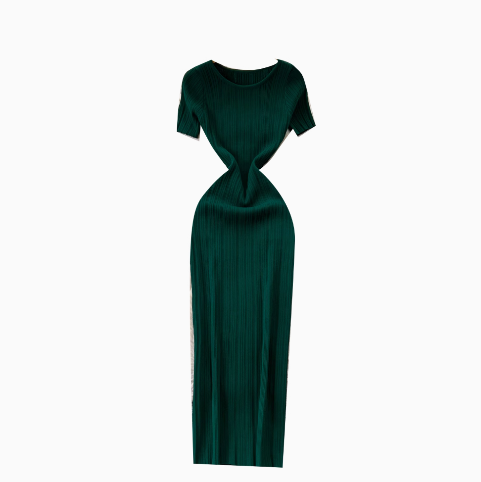 Premium Solid Color Bodycon Knit Dress