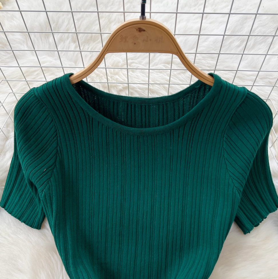 Premium Solid Color Bodycon Knit Dress
