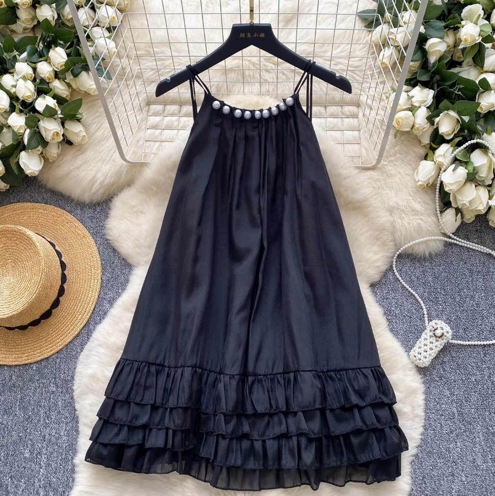 Sweetie Beaded Layered Slip Dress