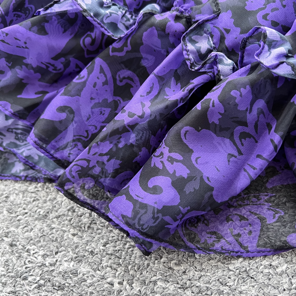 Kabarık Patchwork Dış Giyim Elbisesi & Slip Elbise