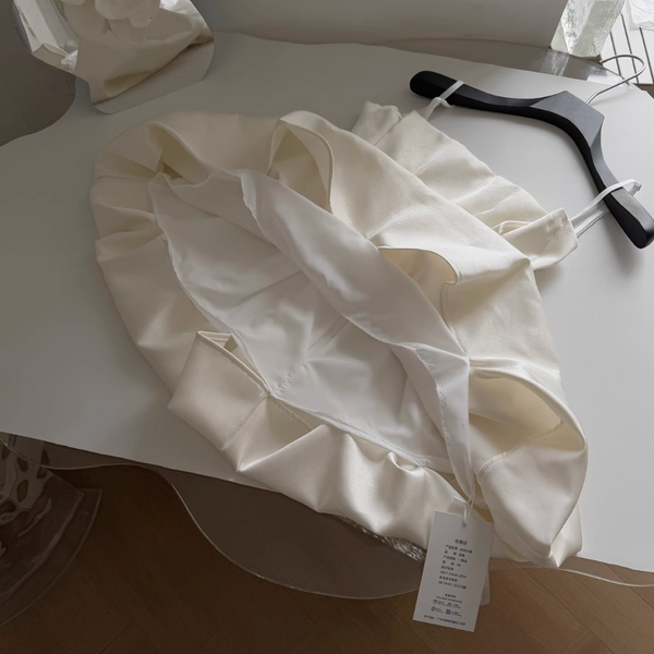 Bow-tie Slip Dress & Puffy Skirt 2Pcs