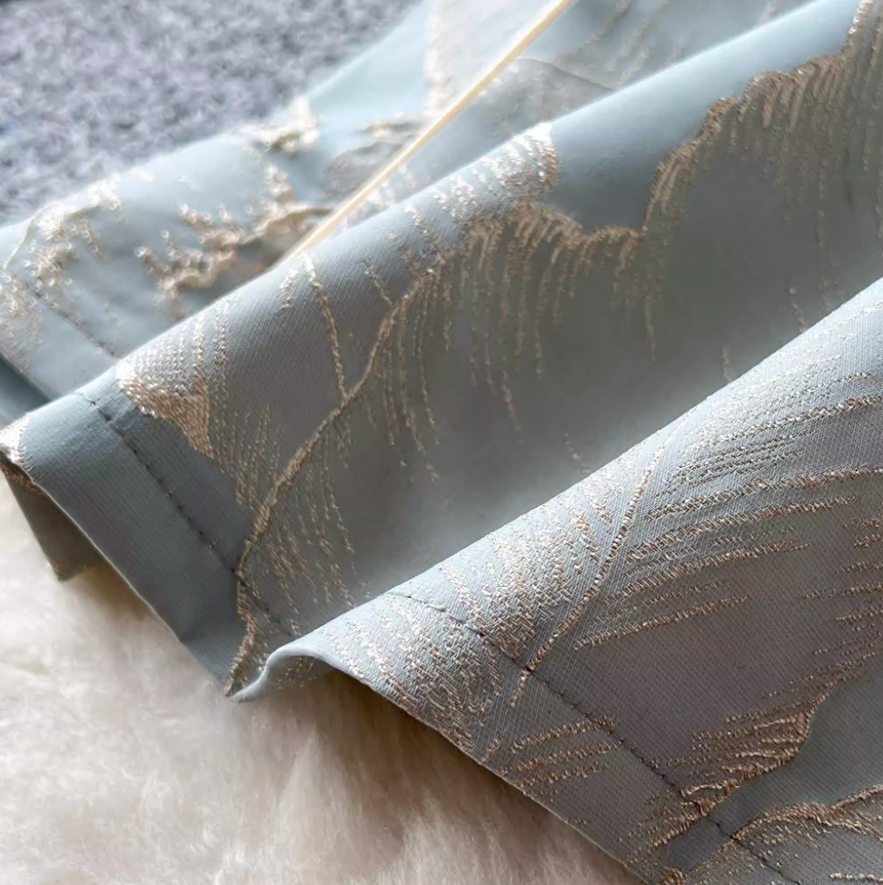 Chinese Style Jacquard Split Cheongsam
