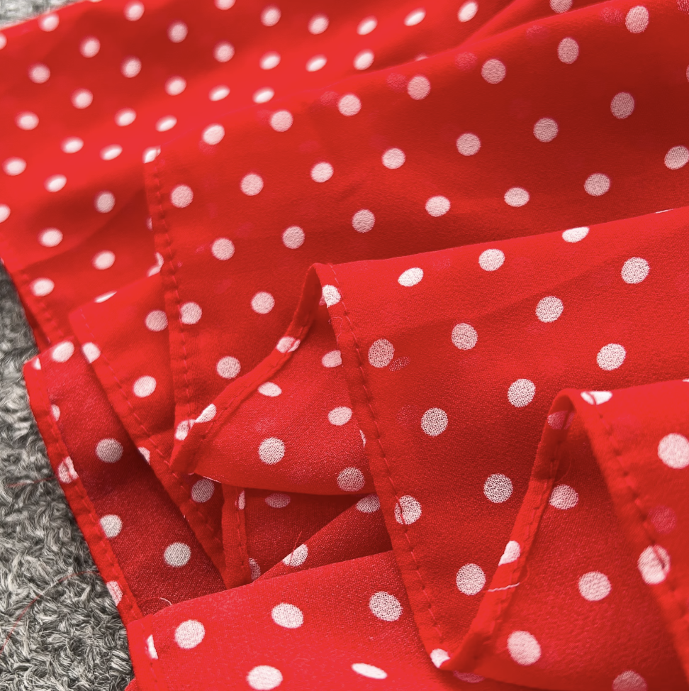 Premium Polka Dot Layered Cake Dress