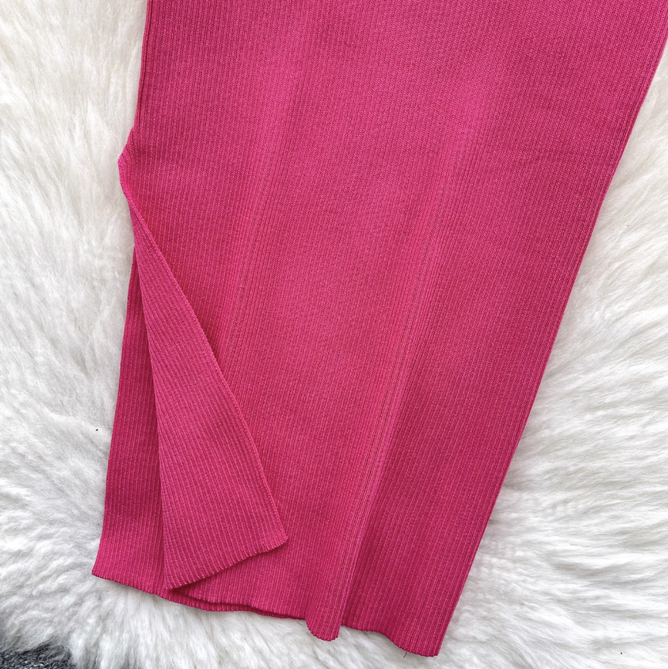 Sexy Backless Knitted Halter Dress