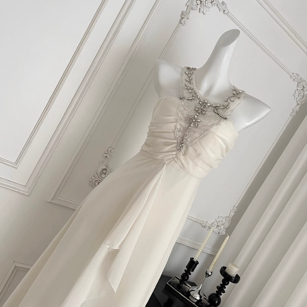 Rhinestone Studded Fairy Halter Dress