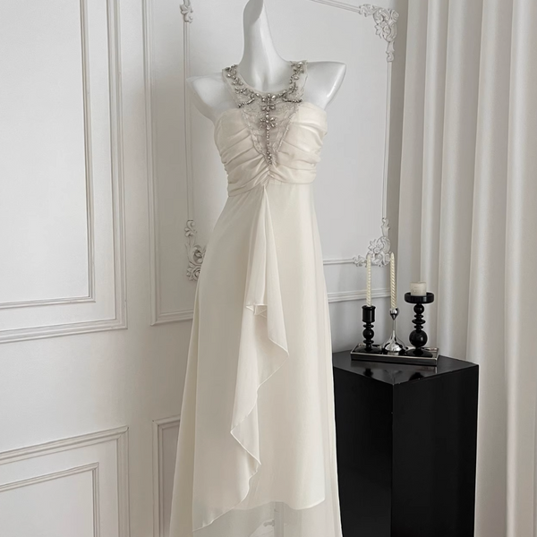 Rhinestone Studded Fairy Halter Dress