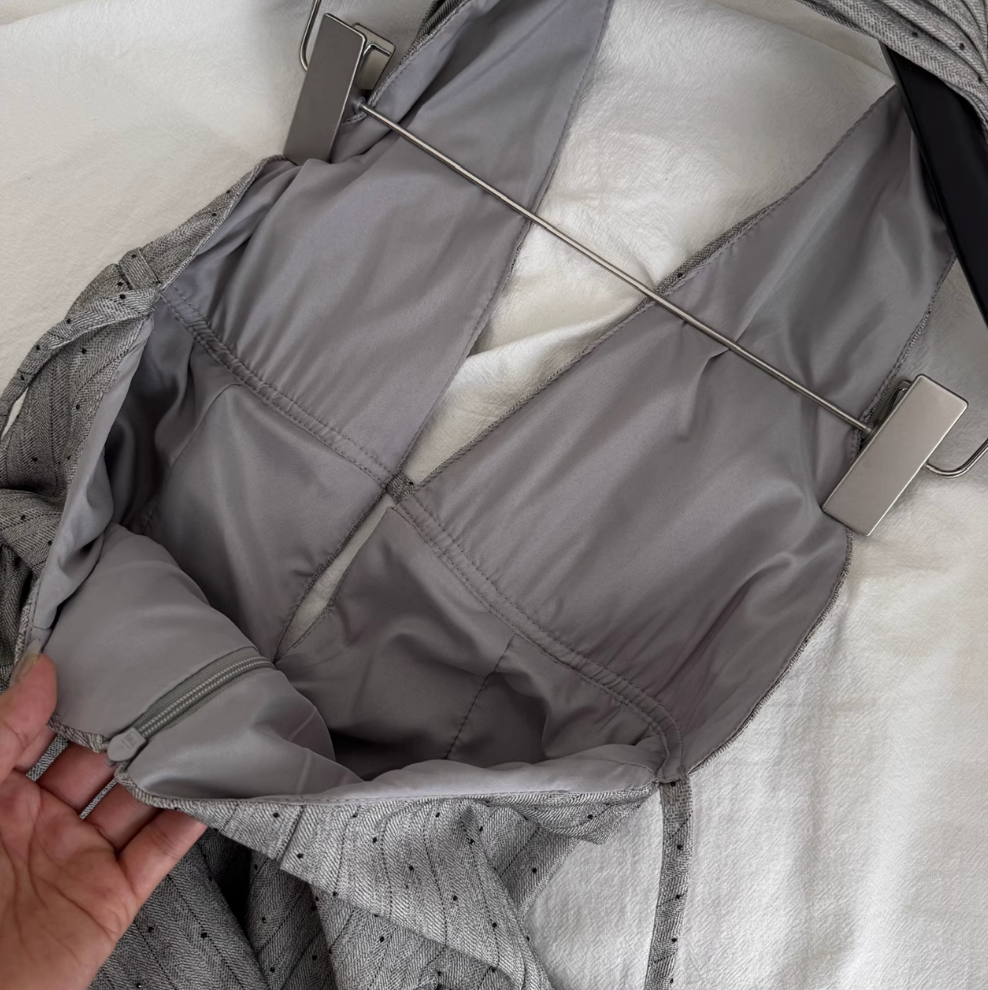 Elegant Gray Backless Halter Dress