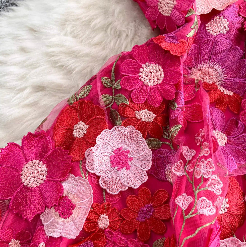 Sweetie 3D Colorful Flower Dress