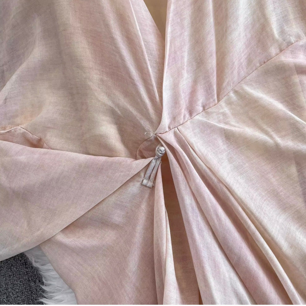 Irregular Design Outwear & Slip Dress 2Pcs