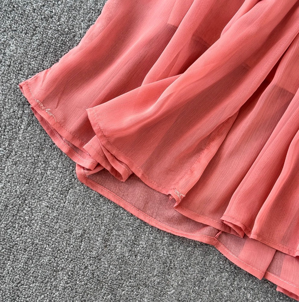 Bohemian Style Lace Chiffon Patchwork Dress