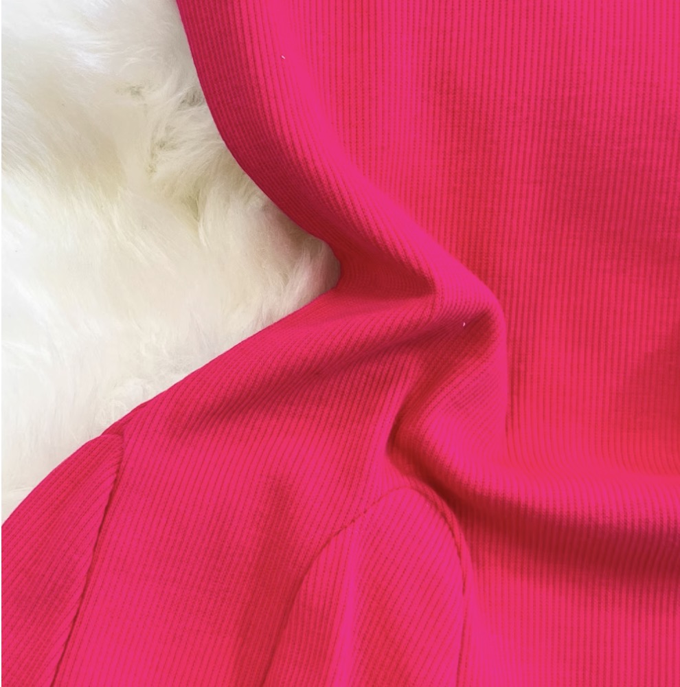 Solid Color A-line Puffy Dress