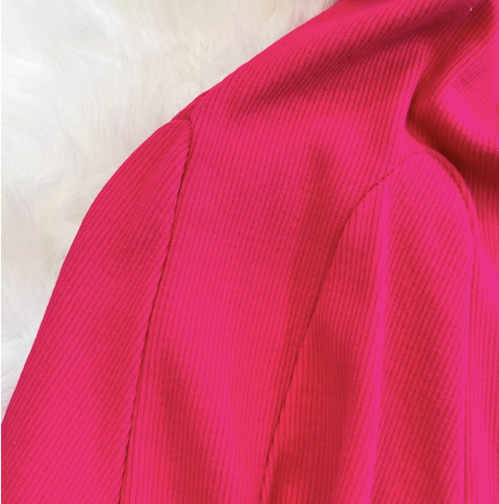 Solid Color A-line Puffy Dress