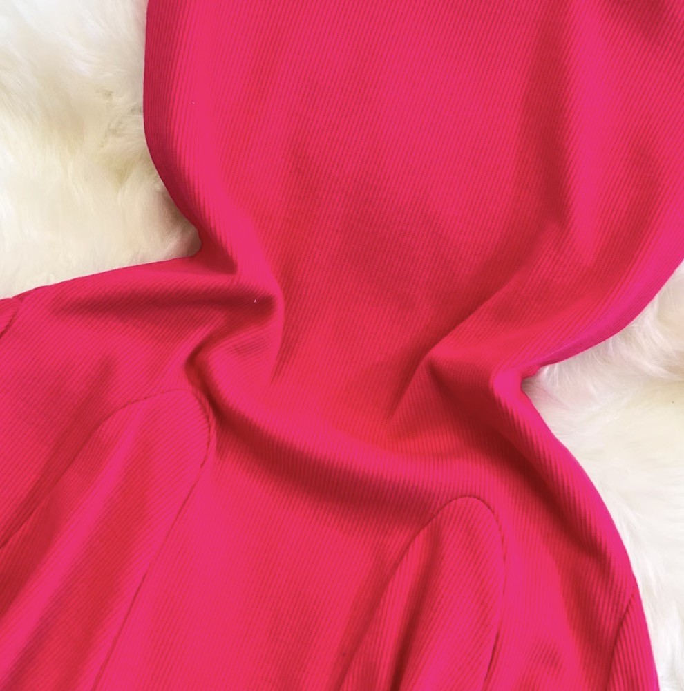 Solid Color A-line Puffy Dress