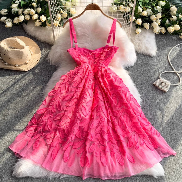 Sweetie Rose Red 3D Slip Dress