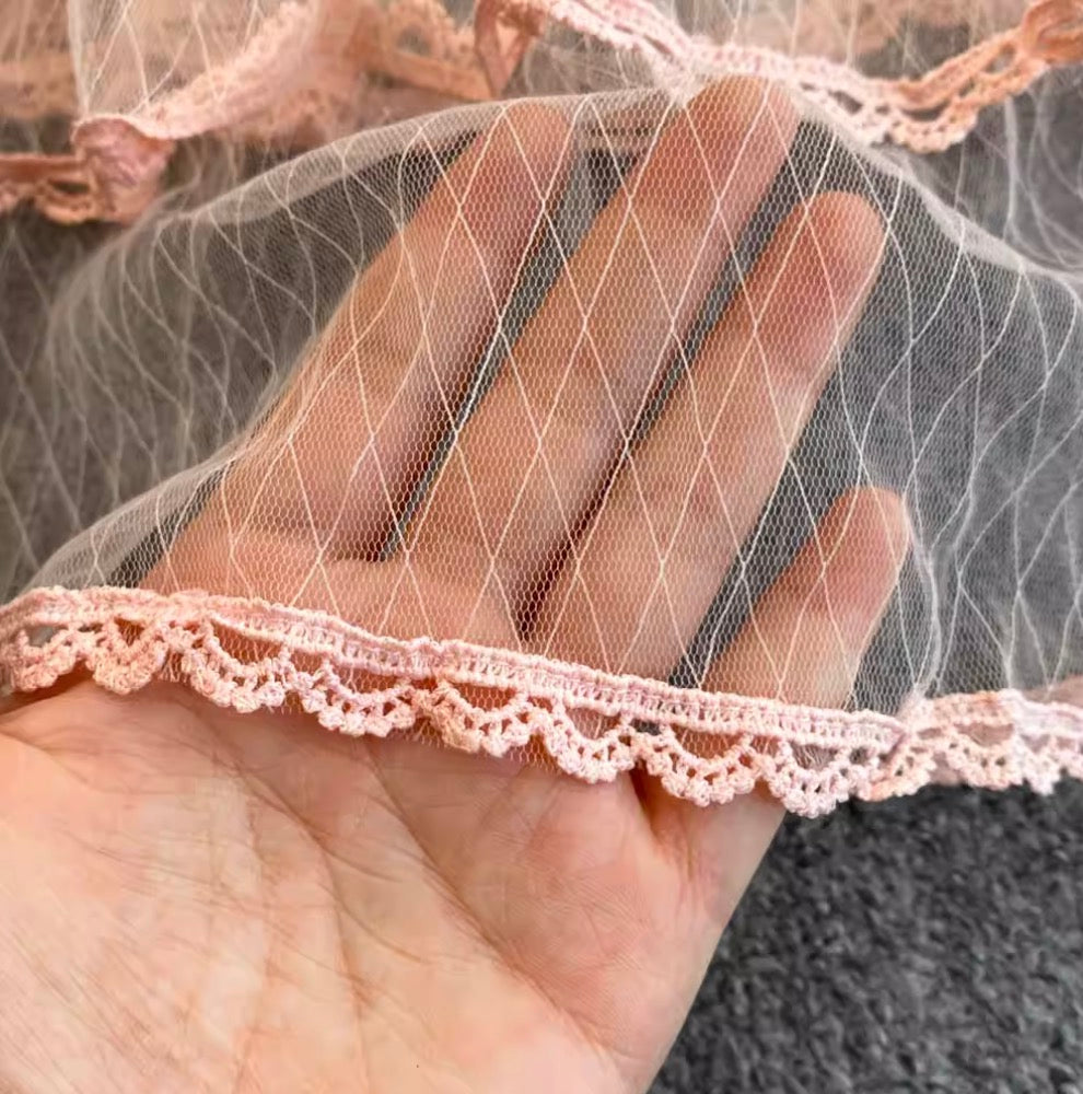 Papyon Yaka Katmanlı File Patchwork Elbise
