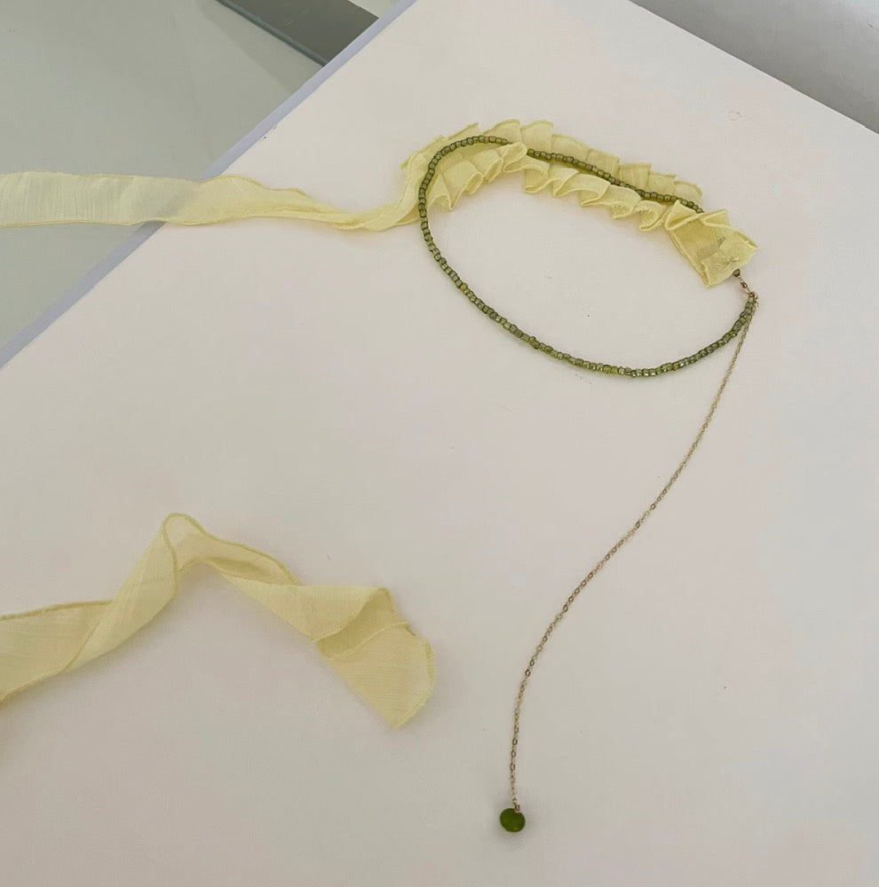 Fairy Yellow Slant Neckline Dress