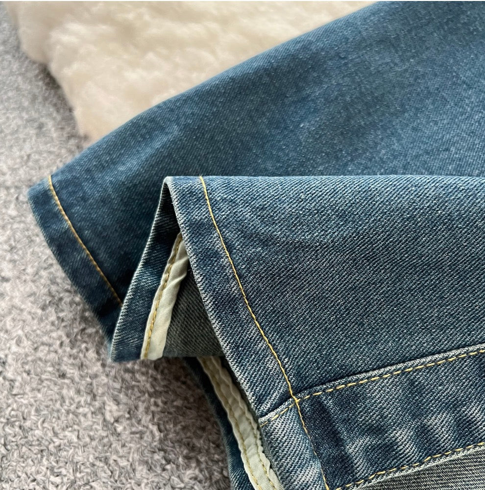 Premium Sleeveless Denim Shirt Dress