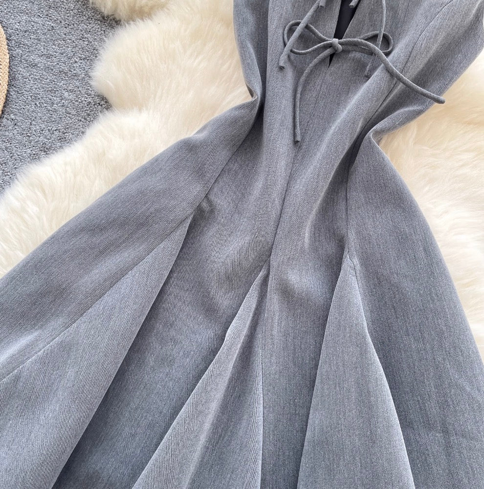 Vintage Sleeveless Multi-Bow Dress