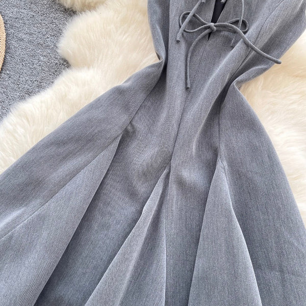 Vintage Sleeveless Multi-Bow Dress