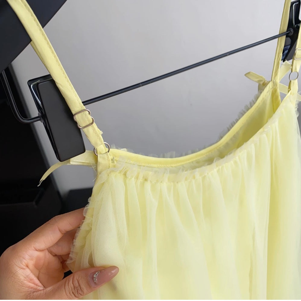 Elegant Fairy Mesh Slip Dress