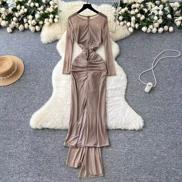 Niche Knotted Slim-fit Dress