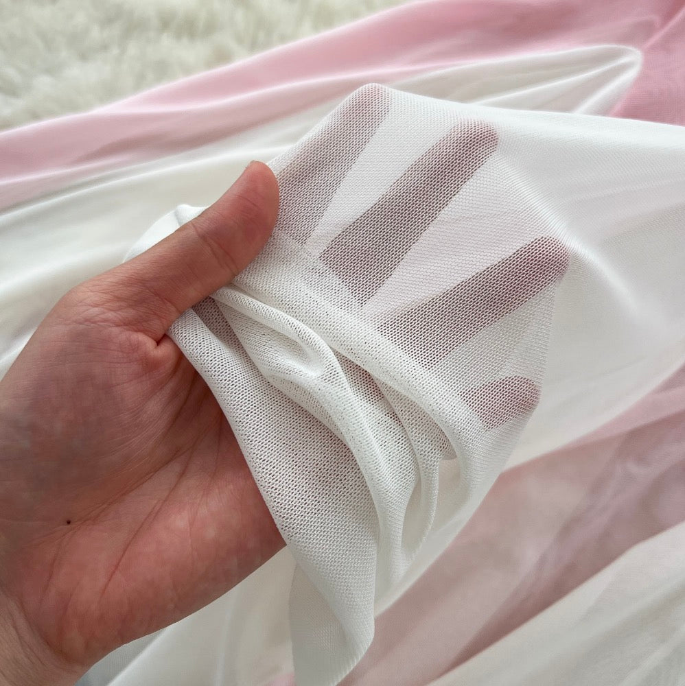 Flower Ribbon Gradient Color Slip Dress