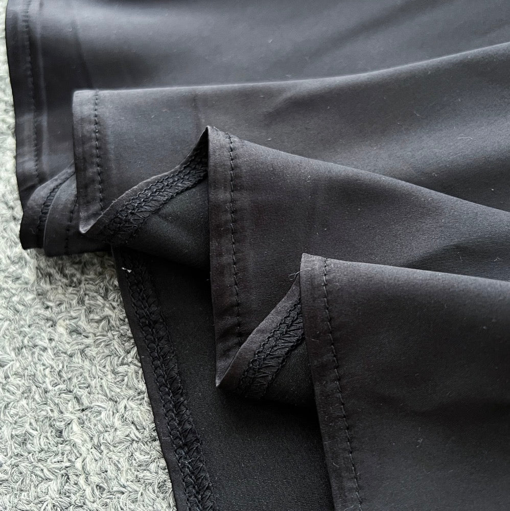 Draped Neckline Backless Slip Dress