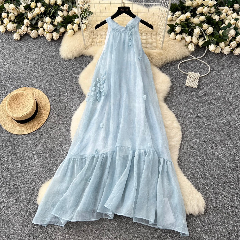 Fairy Purple A-line Sleeveless Dress